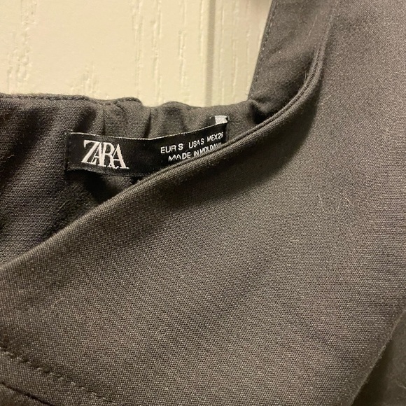 NWOT- Zara Black Mini Bodycon Dress - Picture 7 of 8